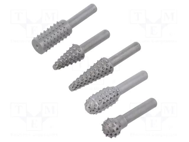 Rotary burr; Drill Bit: for metal; 6mm; 5pcs. MEGA MGA-44915