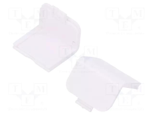 Stopper; ABS; white; 10pcs. KRADEX ZM-CAP-PB-ABS