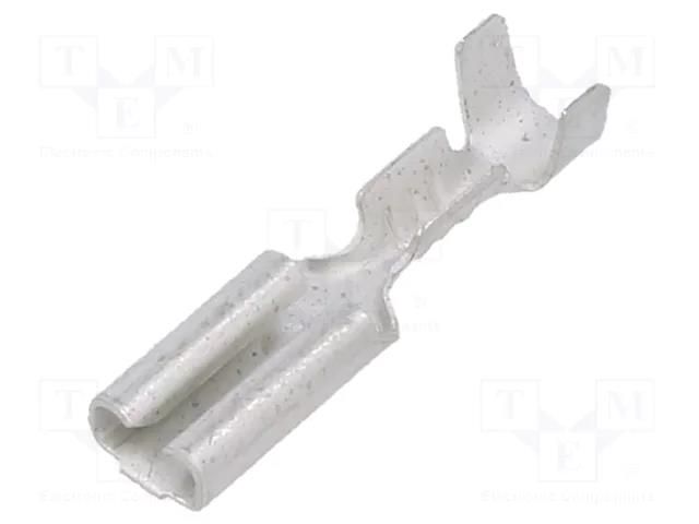 Terminal: flat; 2.8mm; 0.5mm; female; 0.2÷0.5mm2; crimped; straight TE Connectivity 150346-2