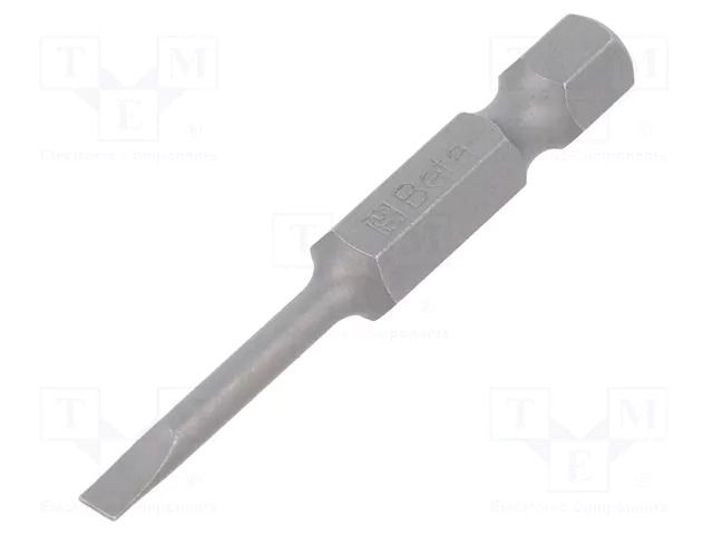 Screwdriver bit; slot; 3x0.5mm; 1/4"; Overall len: 50mm BETA BE862LP/0.5X3.0