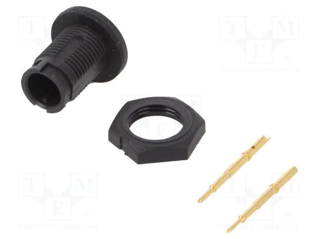 Connector: circular; socket; male; 7A; 250V; PIN: 2; EN2; soldering SWITCHCRAFT EN2P2M20K