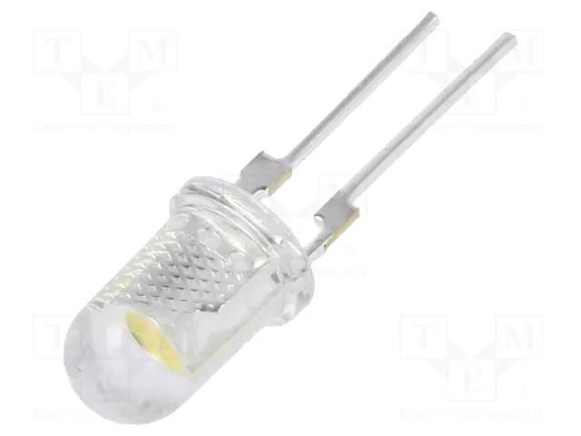 LED; 5mm; white warm; 22000÷25000mcd; 90°; Front: convex; 33÷38lm OPTOSUPPLY OSM5XA5B91R-150MA