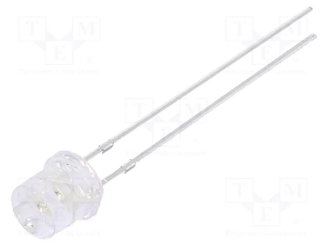 LED; UV; 140°; 20mA; P: 114mW; 400÷410nm; 3÷3.8VDC; THT OPTOSUPPLY OSV5DL57E1A