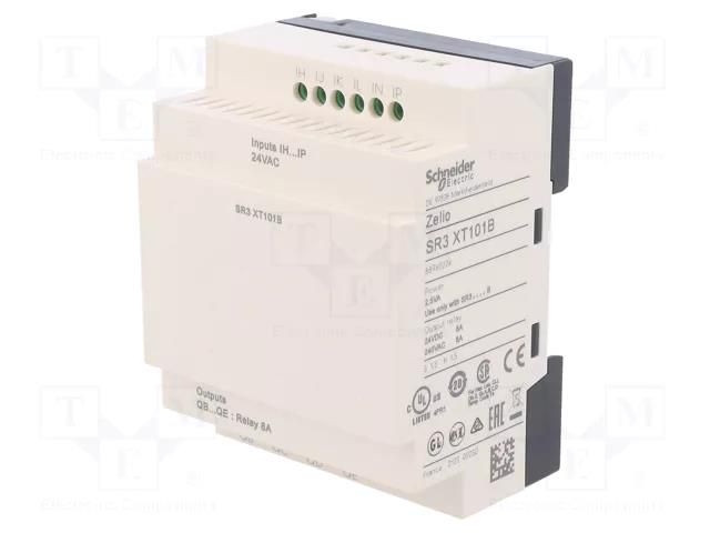 Module: extension; IN: 6; OUT: 4; OUT 1: relay; 24VAC; Zelio Logic SCHNEIDER ELECTRIC SR3XT101B