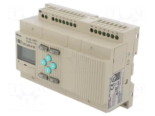 Programmable relay; IN: 12; OUT: 8; ZEN-20C; OUT 1: relay; IP20 OMRON ZEN-20C1AR-A-V2