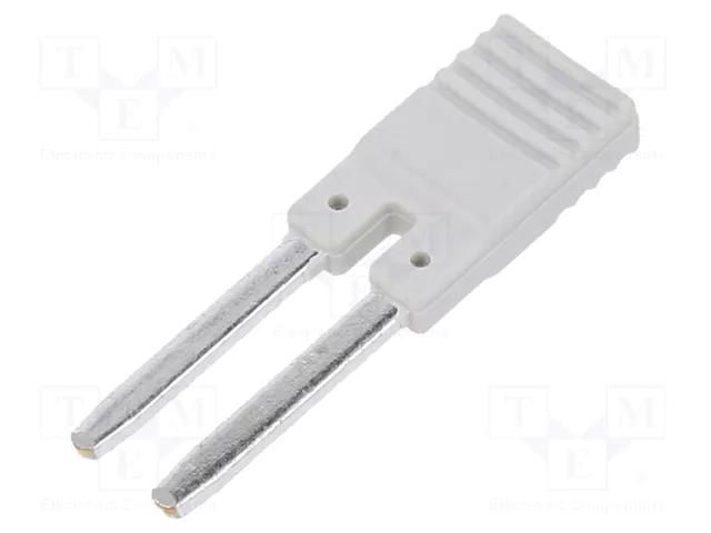 Connection bridge; 10A; 250VAC; Electr.connect: Push-in; grey RELPOL ZGZP-2GY
