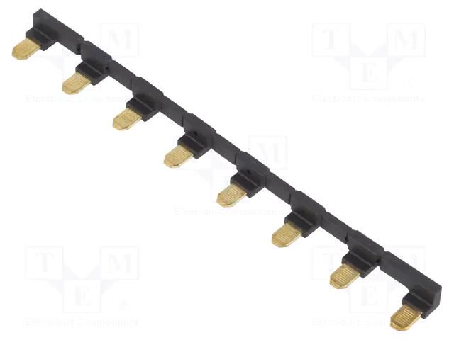 Connection bridge; 10A; 250VAC; Electr.connect: Push-in; black RELPOL ZGZP80-8BK