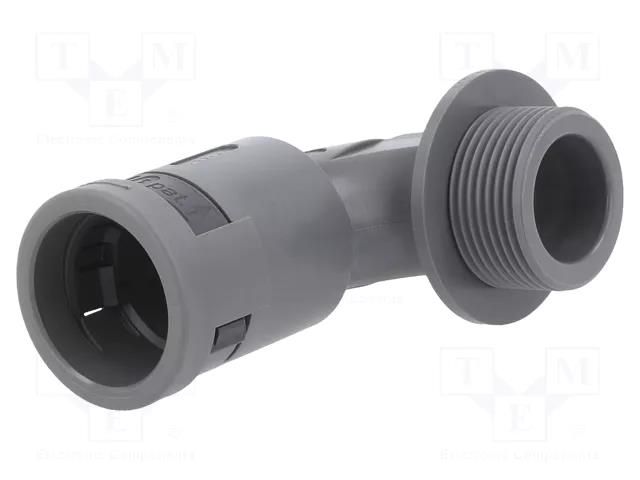 90° angled connector; Thread: PG,outside; polyamide 6; -40÷105°C PMA I-SVBD-P488GT