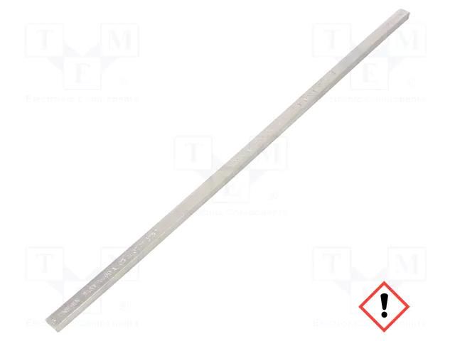 Tin; lead free; Sn99Ag0,3Cu0,7; 157g; 217÷227°C; 9x4mm; Flux: SW26 BROQUETAS ECO5-LASKI307