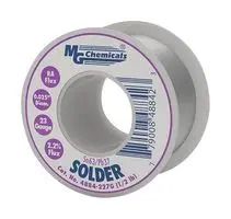 SOLDER WIRE, 63/37 SN/PB, 18G, ROSIN 4880-18G