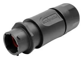 RECEPTACLE, INLINE, 8 POSITIONS, SIZE 12, PIN CONTACT, SILICONE RUBBER SEAL 84AC8535 RTS1BS12N8P03