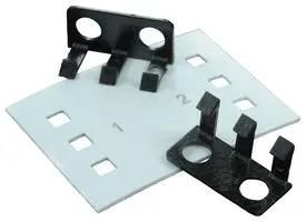 COVER, 2POS, BARRIER TERMINAL BLK, WHT CW 302 01A