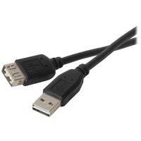 6  Black USB Reversible A Male to A Female Extension Cable 83-17339