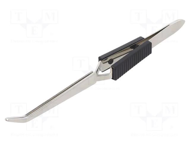 Tweezers; 160mm; for precision works; Blades: curved C.K CK-T2313A
