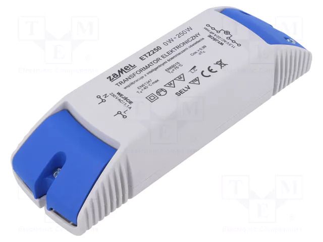 Transformer: electronic; 250VA; 230VAC; 11.5V; IP20; 0÷40°C ZAMEL ETZ250