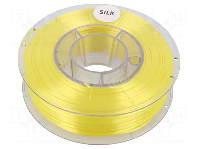 Filament: SILK; Ø: 1.75mm; yellow (bright); 225÷245°C; 330g DEVIL DESIGN DEV-SILK1.75-0.3BY