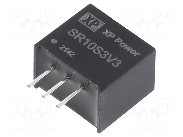 Converter: DC/DC; Uin: 4.75÷18VDC; Uout: 3.3VDC; Iout: 1000mA; SIP3 XP POWER SR10S3V3