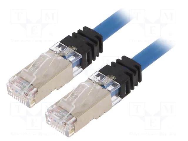 Patch cord; RJ45 plug,both sides; S/FTP,TX6A™ 10Gig; 6a; Cu; LSZH PANDUIT STP6X0.5MBU