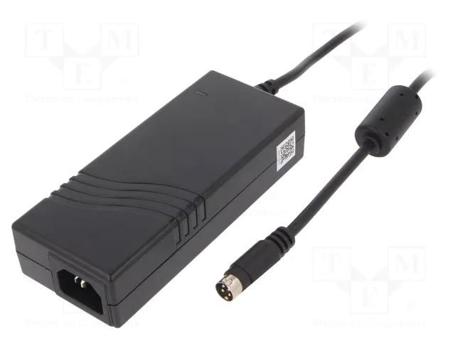 Power supply: switching; 12VDC; 7.5A; Out: KYCON KPPX-4P; 90W; 89% XP POWER VES90PS12