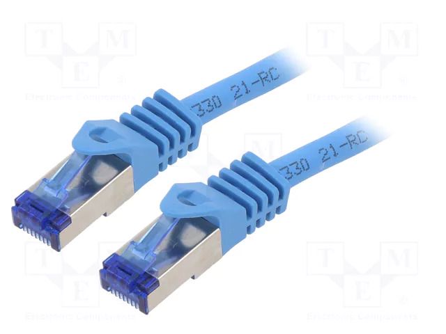 Patch cord; S/FTP; Cat: 6a; RJ45 plug,both sides; stranded; Cu; 5m LOGILINK C6A076S