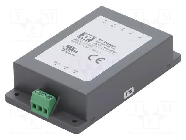 Converter: DC/DC; 40W; Uin: 18÷75VDC; Uout: 5.1VDC; Iout: 8A; DTE40 XP POWER DTE4048S5V1