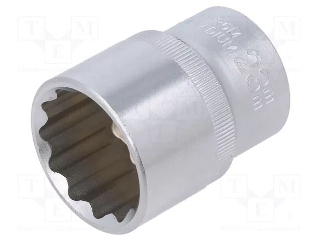 Socket; 12-angles,socket spanner; 23mm; 1/2"; Plating: chromium C.K CK-T4690M-23