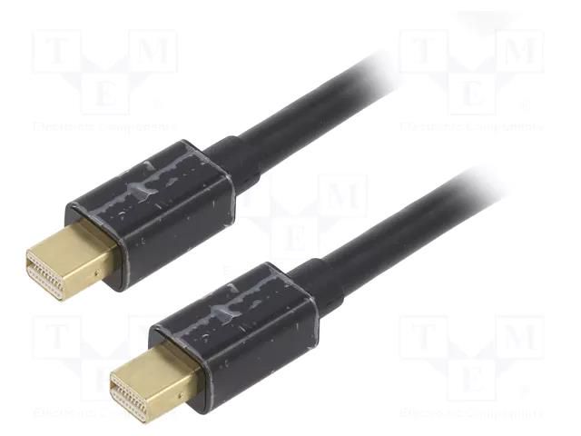 Cable; mini DisplayPort plug,both sides; PVC; 1.8m; black GEMBIRD CCP-MDPMDP2-6