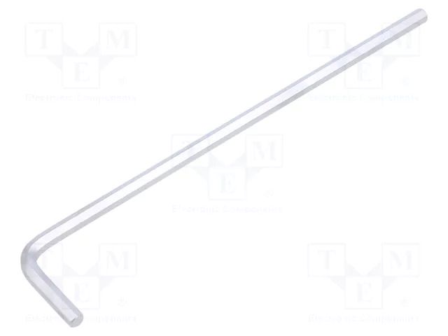 Wrench; hex key; HEX 4mm; tool steel; long; L: 144mm KING TONY KT-112504MR