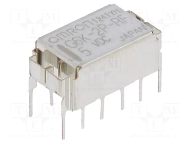 Relay: electromagnetic; DPDT; Ucoil: 5VDC; Icontacts max: 1A; G6K OMRON Electronic Components G6K-2P-RF-5DC