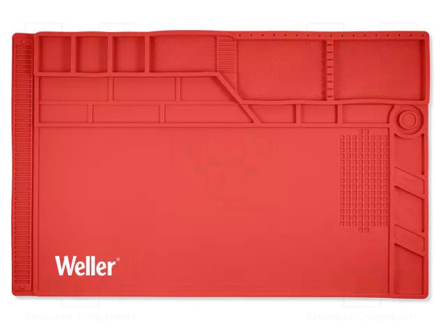 Soldering mat; 546.1x349.3mm; silicone; 300°C; Size: L WELLER WEL.WLACCWSM1-02