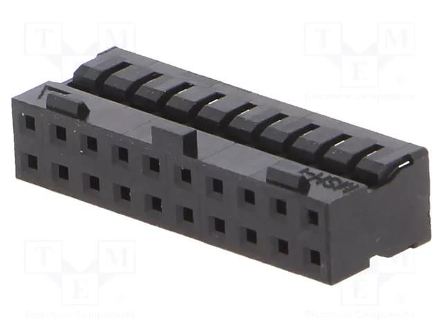 Connector: wire-wire/PCB; plug; female; PIN: 20; Milli-Grid; 2x10 MOLEX MX-51110-2051