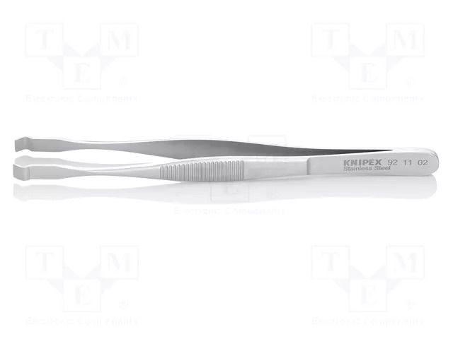Tweezers; 145mm; for precision works; Type of tweezers: curved KNIPEX KNP.921102