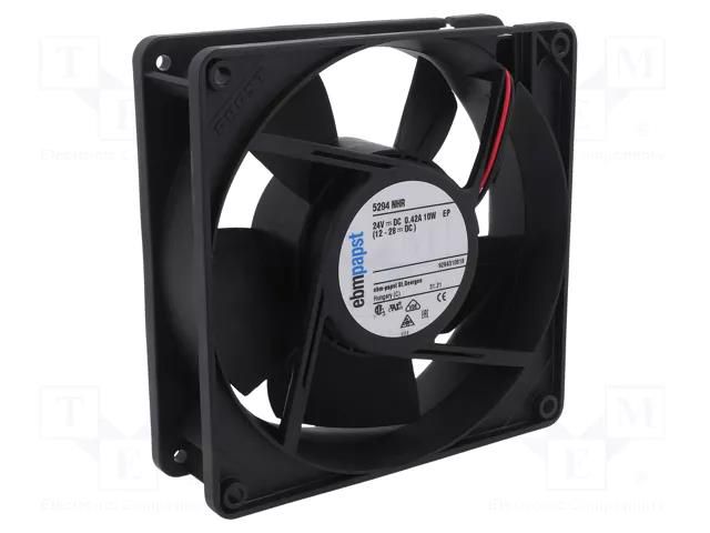 Fan: DC; axial; 24VDC; 127x127x38mm; 252m3/h; 50dBA; ball; 3650rpm EBM-PAPST 5294NHR