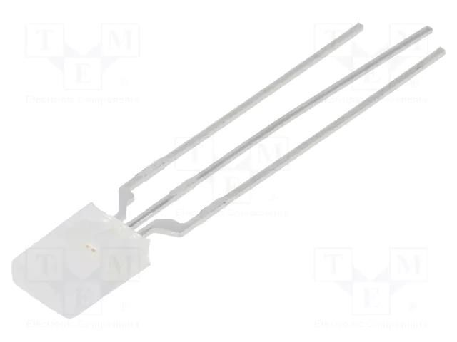 LED; rectangular; 2x5x7mm; red/green; 14mcd; 8mcd; 110°; Front: flat LUMEX SSL-LX2579IGW