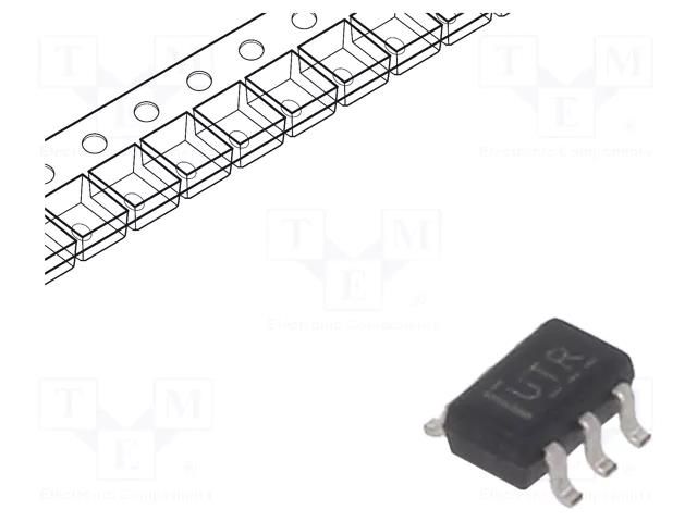 IC: digital; buffer,inverting,line driver; Ch: 2; CMOS; SMD; SC70 TEXAS INSTRUMENTS SN74AUC2G06DCKR