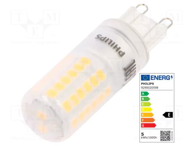 LED lamp; warm white; G9; 230VAC; 570lm; P: 4.8W; 3000K; CRImin: 80 PHILIPS 65818200