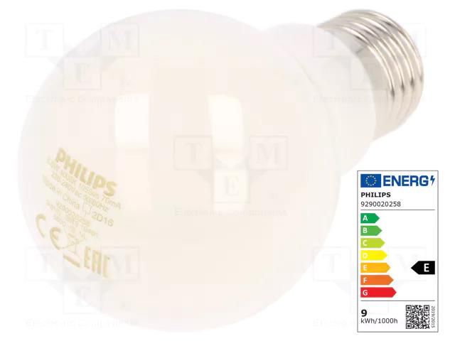 LED lamp; neutral white; E27; 230VAC; 1055lm; P: 8.5W; 4000K PHILIPS 70561200
