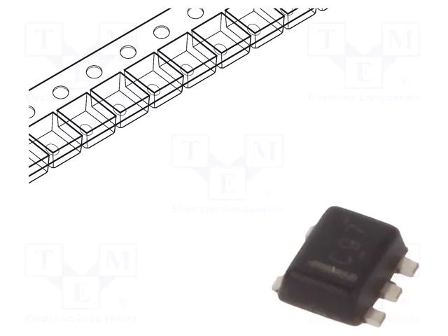 IC: digital; buffer,non-inverting; Ch: 1; CMOS; SMD; -40÷125°C; 10uA TEXAS INSTRUMENTS SN74LVC1G34DRLR