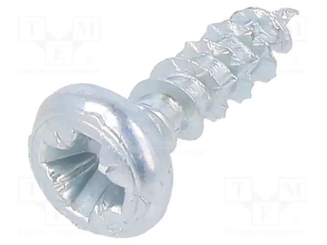 Screw; 3.5x12; Head: cheese head; Pozidriv; PZ2; steel; zinc; SPAX® BOSSARD B3.5X12/BN615