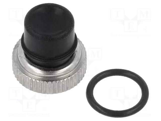 Cap; silicone; Actuator colour: black; 13000,18000,9000 APEM U1401