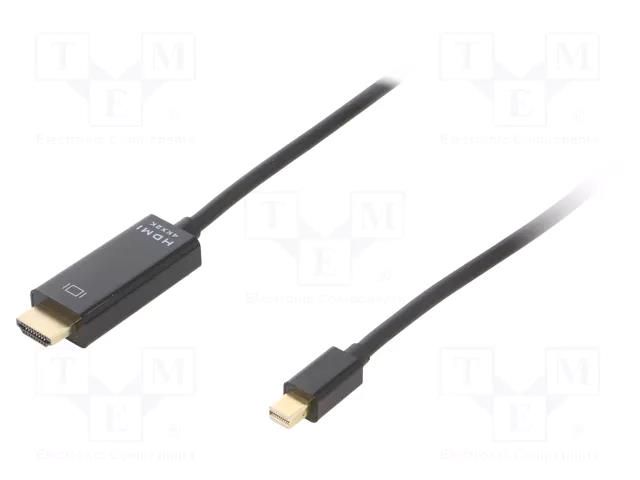 Cable; HDMI plug,mini DisplayPort plug; PVC; DisplayPort 1.2 GEMBIRD CC-MDP-HDMI-6