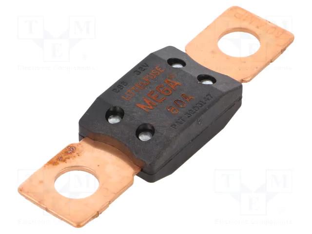 Fuse: fuse; 80A; 32VDC; 68.6mm; mega LITTELFUSE 0298080.ZXEH