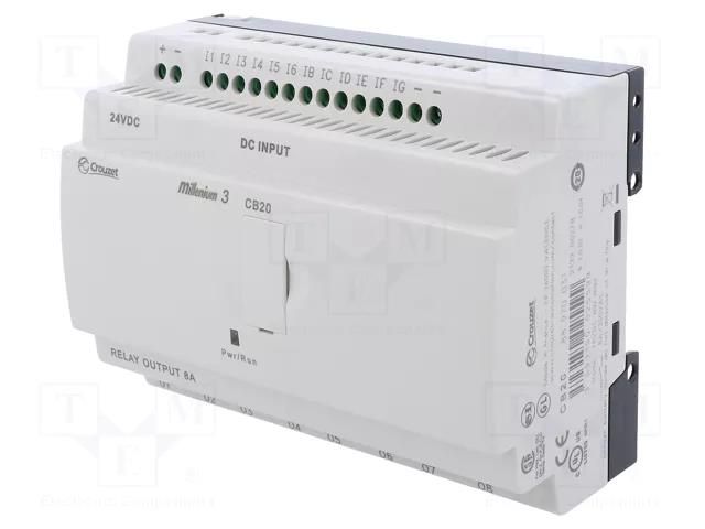 Programmable relay; IN: 12; OUT: 8; Millenium 3 Essential; IP20 CROUZET CROUZET-88970031