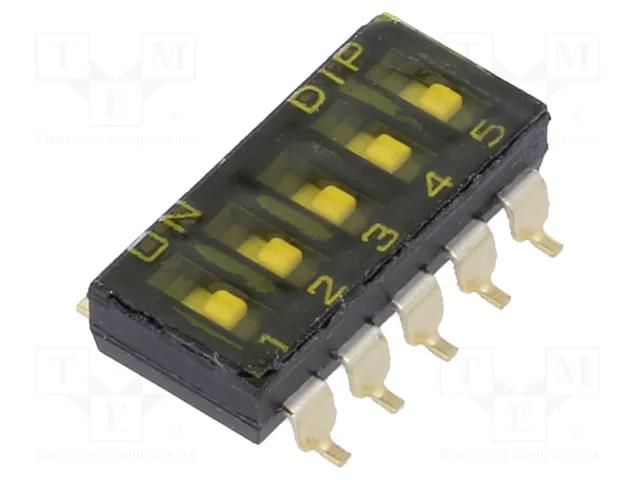 Switch: DIP-SWITCH; OFF-ON; 0.025A/24VDC; Pos: 2; -40÷85°C; SMD KNITTER-SWITCH SBS1005