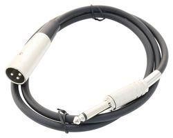 CABLE, XLR 3P PLUG-6.35MM MONO PLUG, 1M SVC684-1M