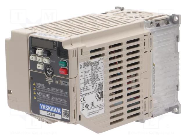 Vector inverter; Max motor power: 1.5/2.2kW; Usup: 200÷240VAC YASKAWA CIPR-GA50CB010EBAA