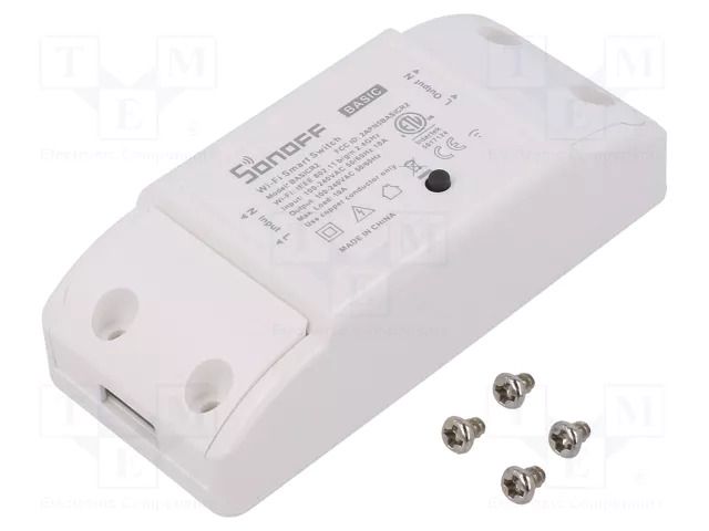 Single channel controller; 100÷240VAC; -10÷40°C; OUT: 1; 10A SONOFF SONOFF-BASICR2