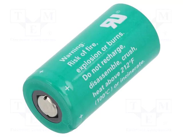 Battery: lithium; 2/3A; 3V; 1600mAh; non-rechargeable; Ø16.5x33mm VARTA MICROBATTERY BAT-CR2/3AH-R
