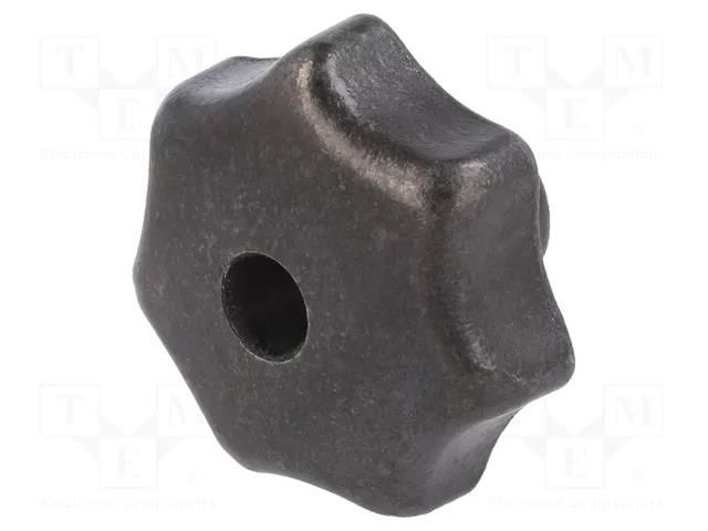 Knob; Ø: 50mm; Int.thread: M10; cast iron; DIN 6336 ELESA+GANTER DIN6336-GG-50-M10D