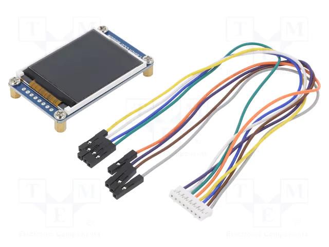 Display: TFT; 1.8"; 128x160; Illumin: LED; 56.5x34mm; RGB; 3.3VDC WAVESHARE WSH-13892
